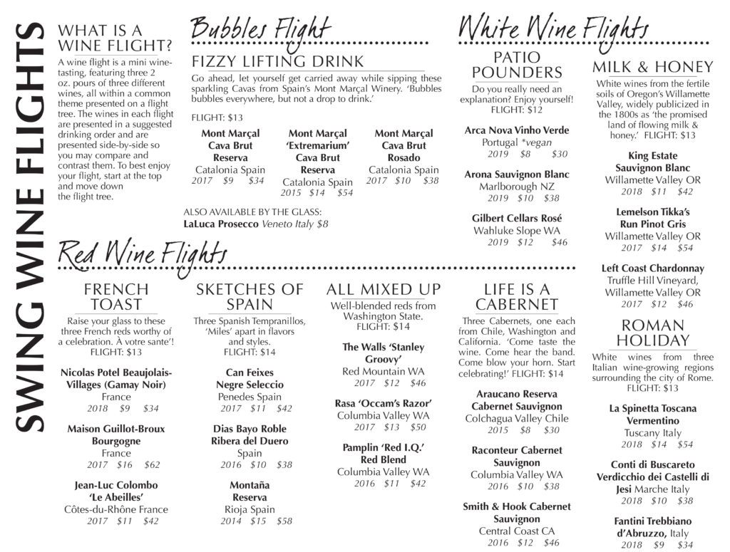 Menu Swing at the Red House!